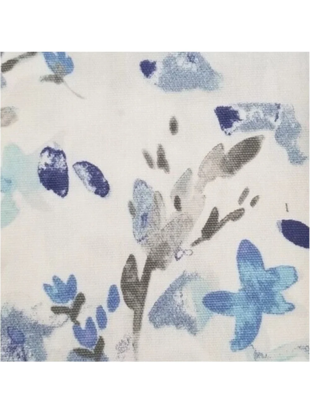 Ralph Lauren Cotton Floral Shower Curtain Blue White